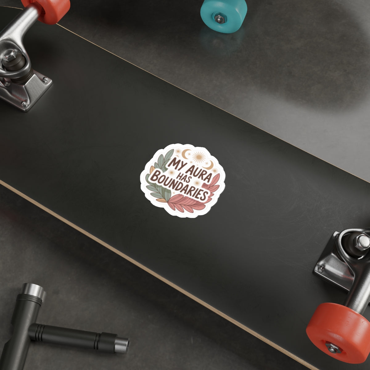 My aura has boundaries Die-Cut Stickers