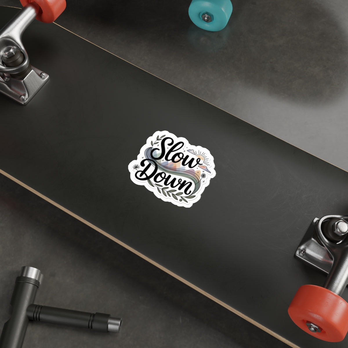 Slow Down Die Cut Stickers