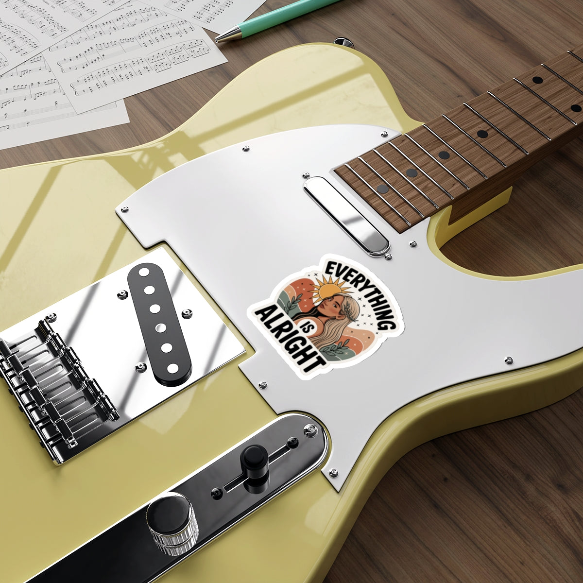 Everything is Alright Die-Cut Stickers