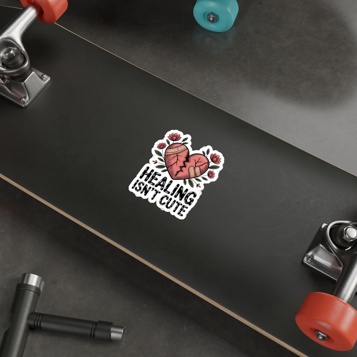 Healing Isn't Cute Die-Cut Stickers