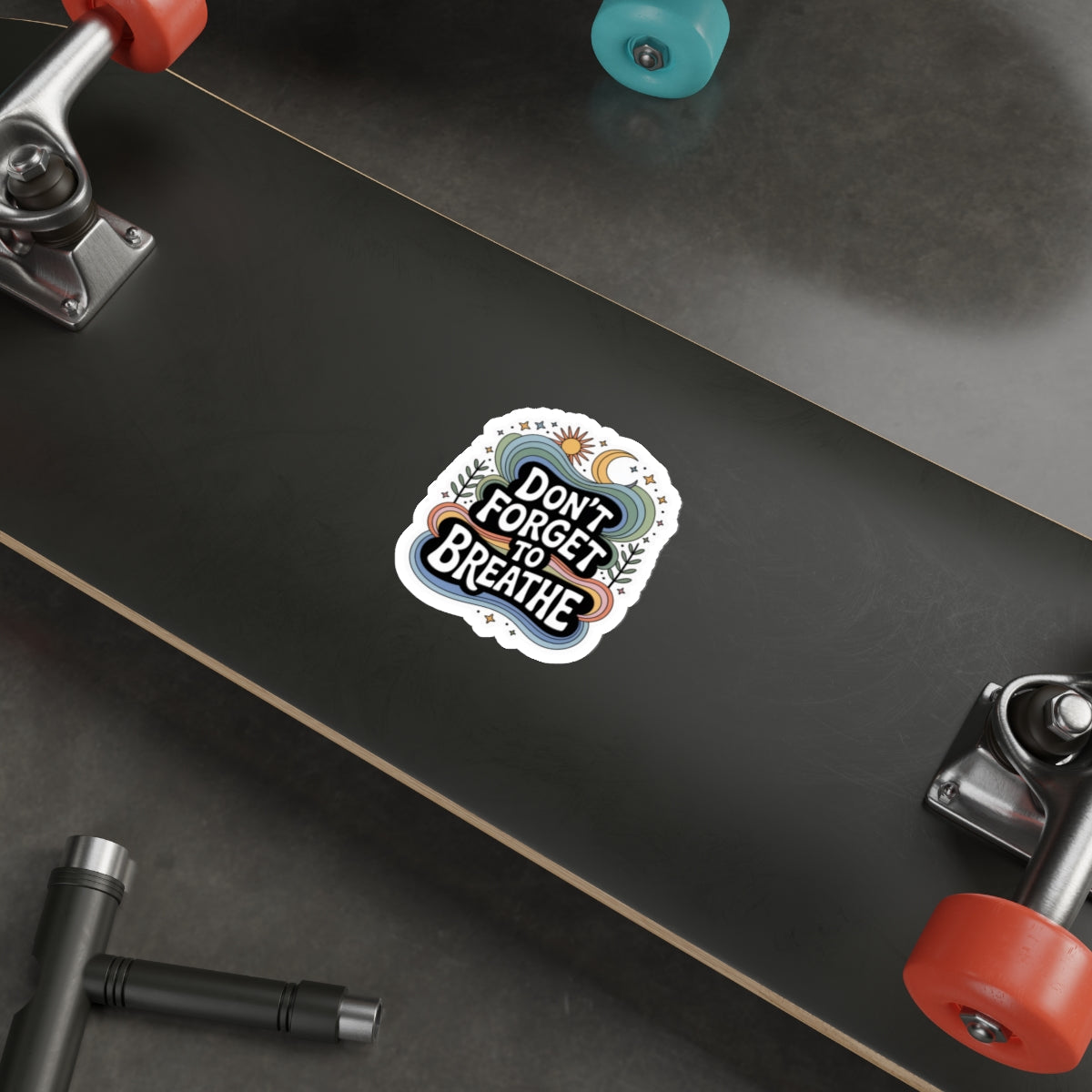 Don't Forget to Breathe Die-Cut Stickers