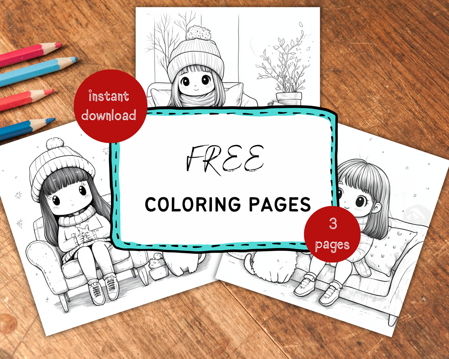 Free Coloring Pages - July