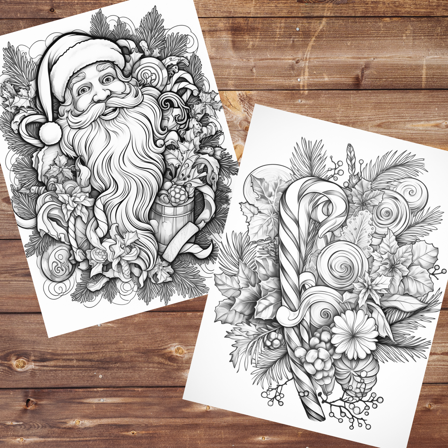 Christmas Joy Coloring Book, Digital Download