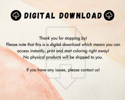Women's Boots Coloring Book, Digital Download