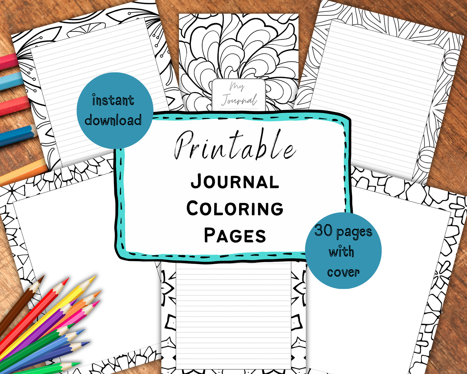 printable journal coloring pages