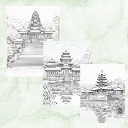 Bali Coloring Book, Digital Download