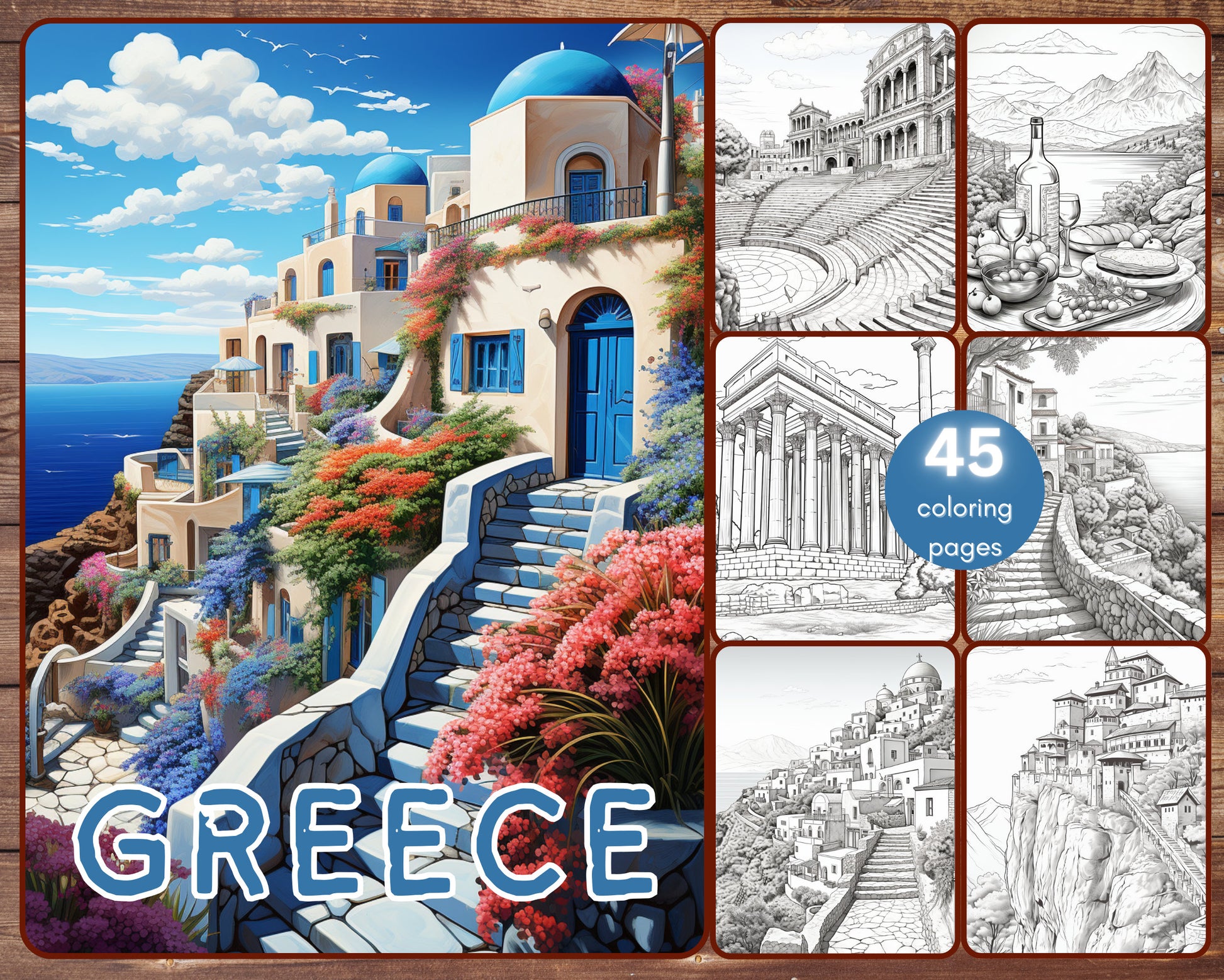 greece coloring pages