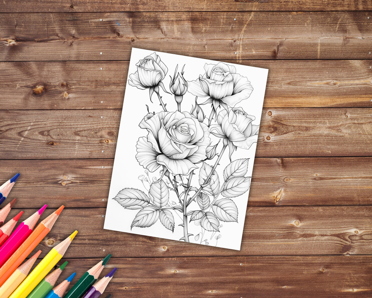 Birth Flowers Coloring Book, Digital Download