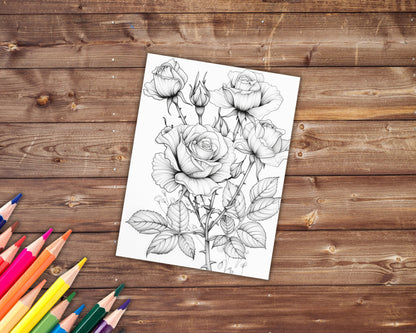 Birth Flowers Coloring Book, Digital Download