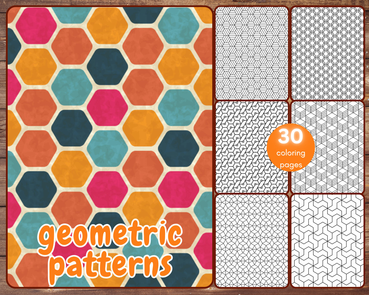 geometric patterns coloring pages for stress relief