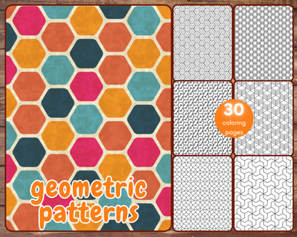 geometric patterns coloring pages for stress relief