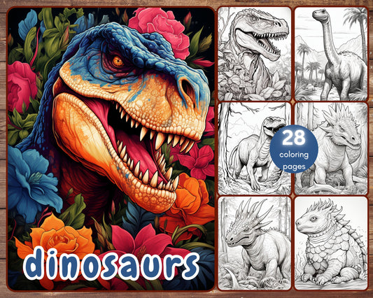 dinosaurs coloring pages