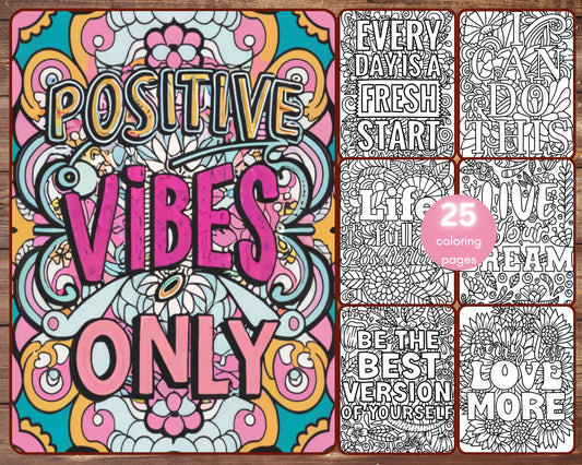 positive affirmations coloring book