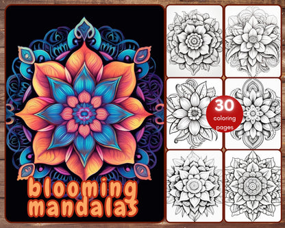 floral mandalas coloring book