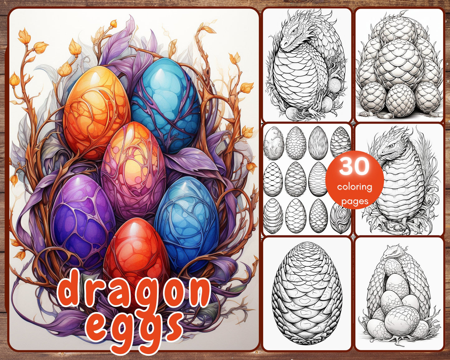 dragon eggs coloring pages