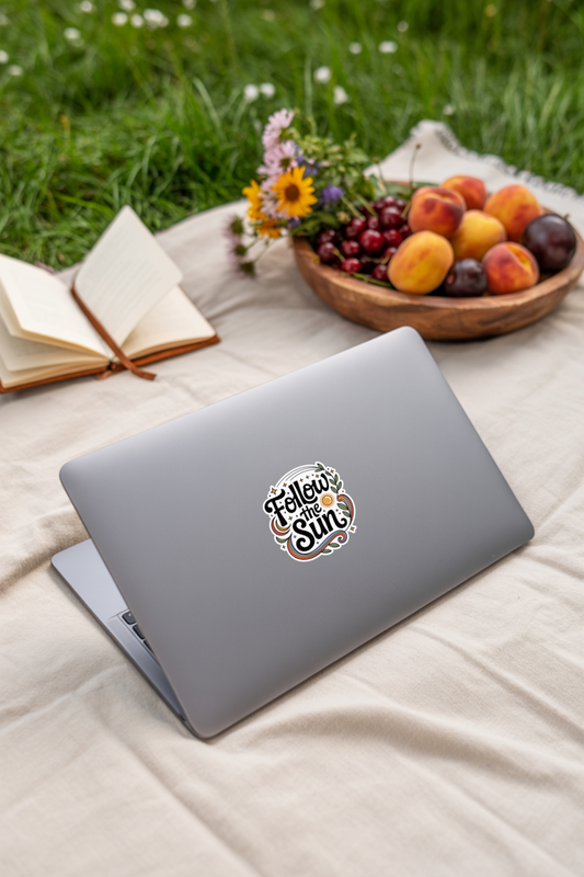 Follow the Sun Die Cut Stickers